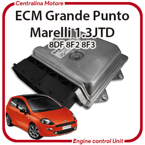 Centralina Motore Fiat Grande Punto / Evo 1.3JTD 199A9000 8DF 8F2 8F3