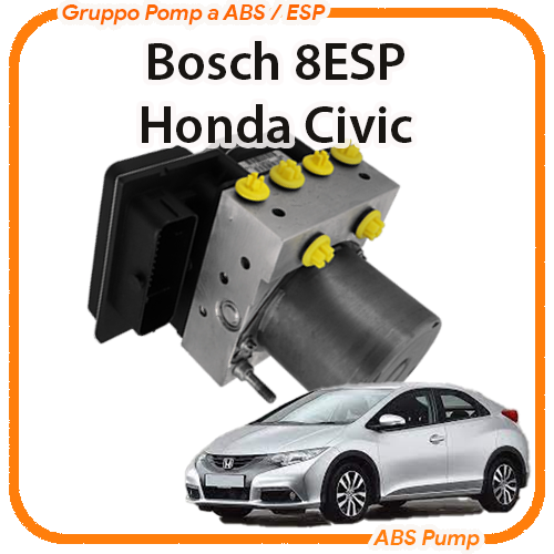 ABS Honda Civic Bosch VIII 8ESP Revisione Modulo Pompa