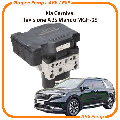 ABS Kia Carnival Mando MGH-25 ABS Revisione modulo pompa ABS Kia Carnival Mando MGH-25 ABS Revisione modulo pompa