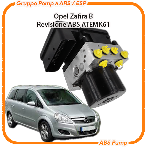 ABS Opel Zafira B 2017→ B16XNT / LGE ATE MK61 Revisione modulo pompa ABS Opel Zafira B 2017→ B16XNT / LGE ATE MK61 Revisione modulo pompa