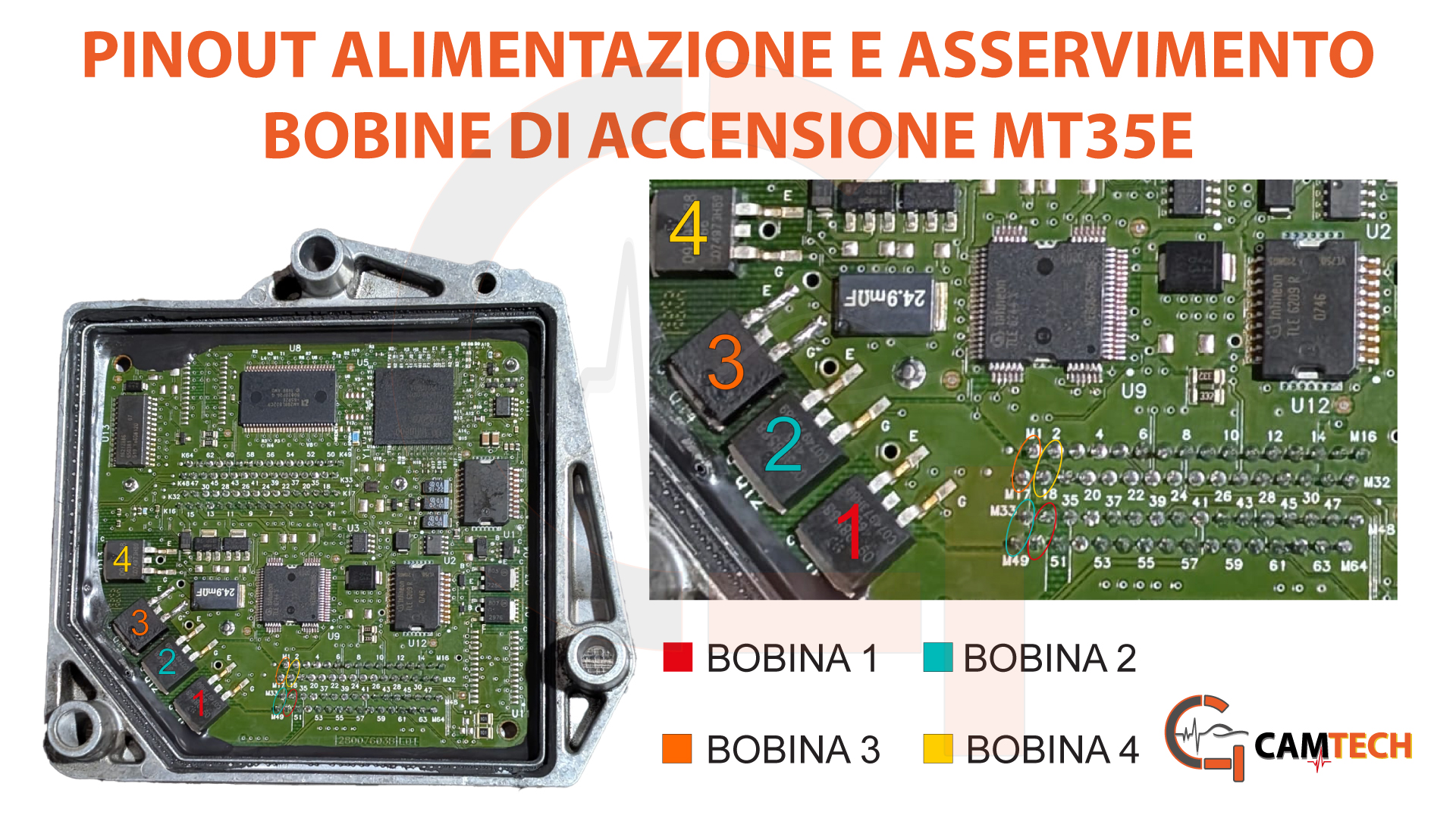 MT35E Pinout power supply and ignition coil control