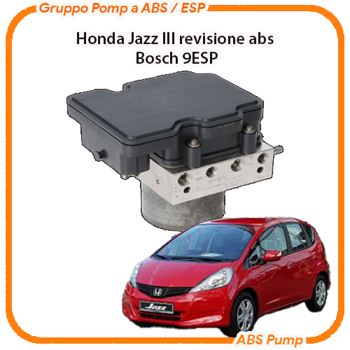 ABS Honda Jazz Bosch 9ESP Revisione Modulo Pompa