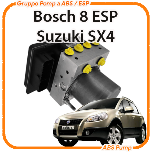 ABS Fiat Sedici Bosch8 con ESP revisione modulo pompa