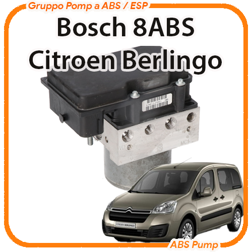 ABS Citroen Berlingo Bosch 8ABS Revisione Modulo Pompa ABS Citroen Berlingo Bosch 8ABS Revisione Modulo Pompa