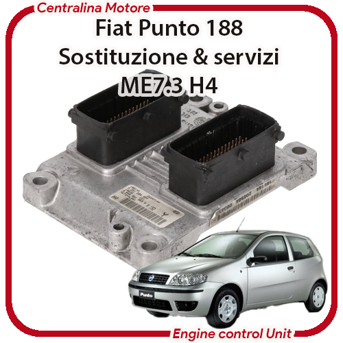 Centralina Motore Fiat Punto 188 Bosch ME7.3 H4 Centralina Motore Fiat Punto 188 Bosch ME7.3 H4