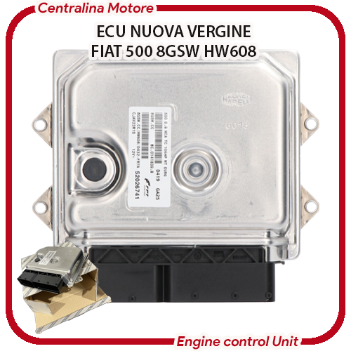 Engine control unit Fiat 500 new Magneti Marelli 8GSW-HW608 plug & play Engine control unit Fiat 500 new Magneti Marelli 8GSW-HW608 plug & play