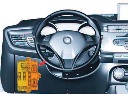 Posizione body computer Alfa Romeo Giulietta