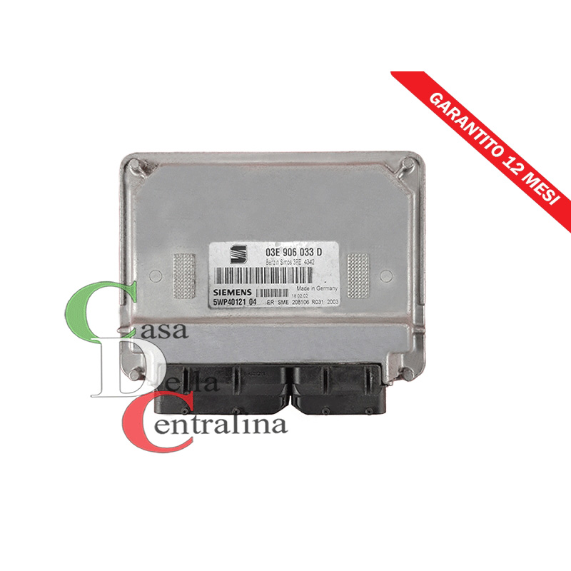 5WP40121 03E906033D CENTRALINA MOTORE SEAT IBIZA 2002-2008 - Clicca l'immagine per chiudere
