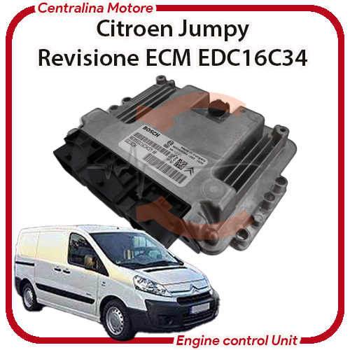 Centralina Motore Citroen Jumpy 1.6 HDI 9HV/9H01 / DV6TED4B Bosch EDC16C34 Centralina Motore Citroen Jumpy 1.6 HDI 9HV/9H01 / DV6TED4B Bosch EDC16C34