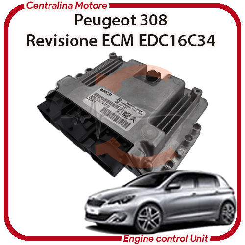 Centralina Motore Peugeot 308 1.6 HDI 9HV/9H01 / DV6TED4B Bosch EDC16C34 Centralina Motore Peugeot 308 1.6 HDI 9HV/9H01 / DV6TED4B Bosch EDC16C34